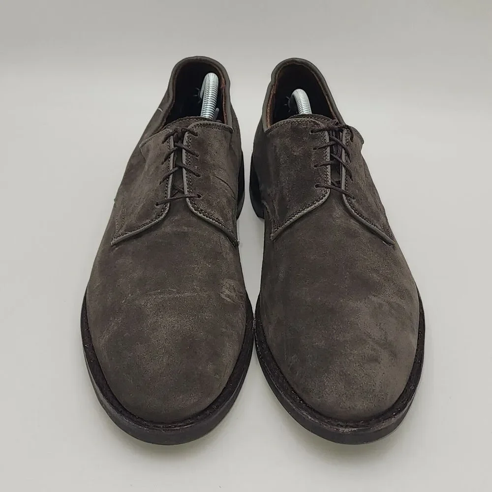 Allen Edmonds Port Washington Nomad Gray Suede Leather Oxford‎ Dress Shoes 11.5D